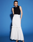 Canvas Shirred Skirt Ecru Fınal Item - Porterist 3