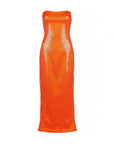 Orange Glow Midi Sequin Dress Hft Fınal Item - Porterist 1