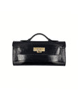 Classy Black Genuine Patent Leather Handbag
