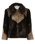 Arizona Faux Black Jacket Brown & Mink | Porterist