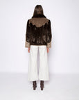 Arizona Faux Black Jacket Brown & Mink | Porterist