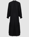 Black Luna V - neck Long Dress | Porterist