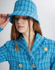 Tweed Bucket Hat Blue  - Porterist 3