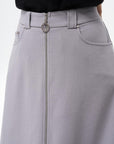 Bell Skirt Gray with Metal Accessories