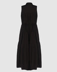 Black Sally Layered Long Dress | Porterist