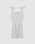 White Betty Square Neck Short Dress | Porterist