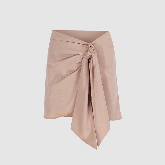 Beige Hailey Mini Skirt | Porterist