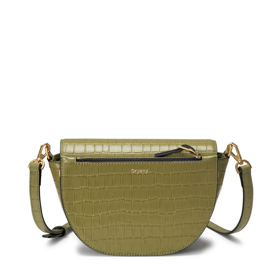 Oryany Lottie Croco Crossbody Small Handbags Leaf Olive 