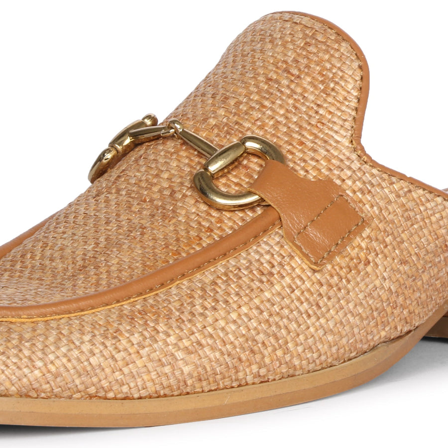 Future Brands Group Beige Izaara Heeled Mule  - Porterist 6