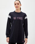 Slogan Sweatshirt Black