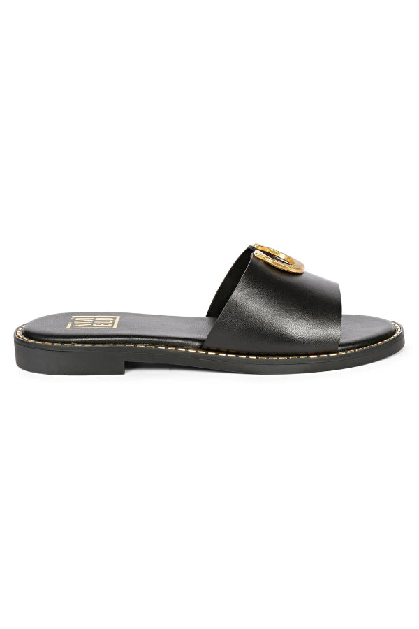 Vivi Blu - Amber Flats Footwear - Black