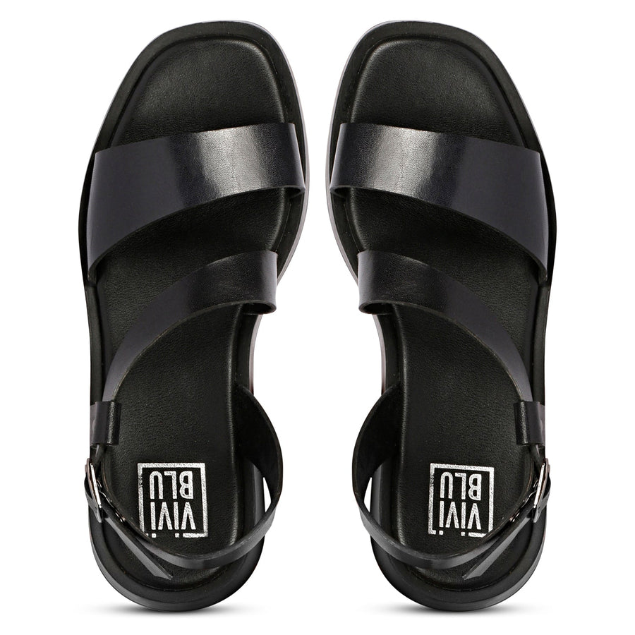 Vivi Blu Nasrin Wedges Footwear Black 