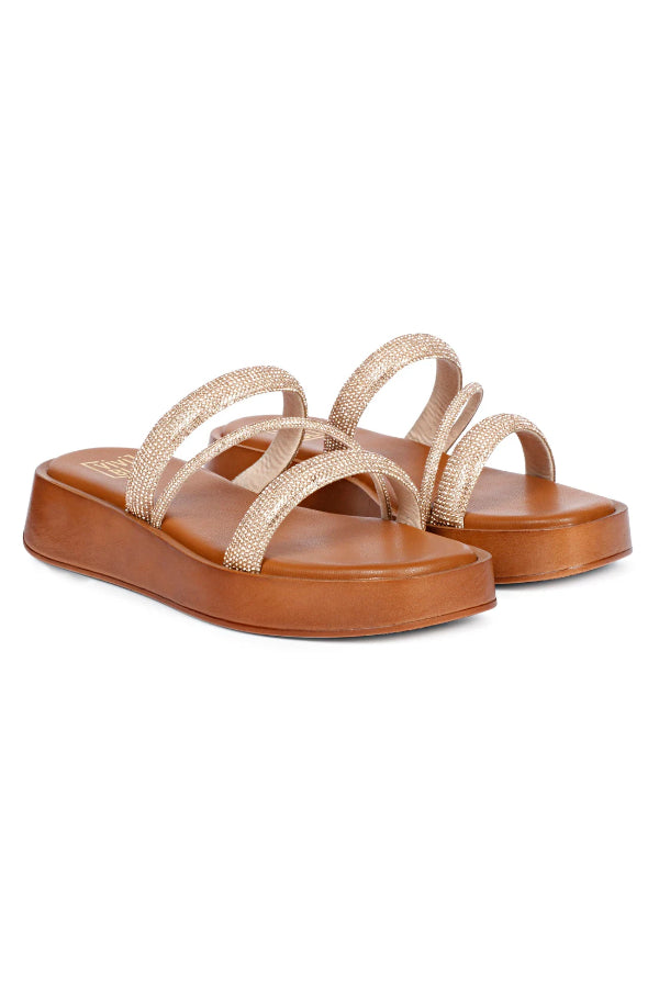 Vivi Blu - Ren Flats Footwear - Champagne