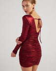 Karly Dress Burgundy