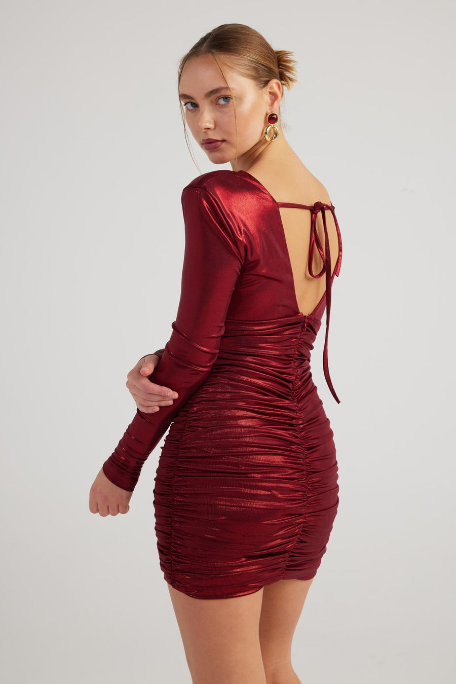 Karly Dress Burgundy