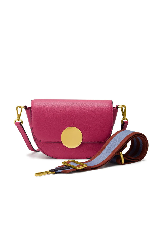 Oryany - Lottie Saddle Crossbody Small Handbags - Raspberry