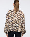 Wide Sleeve Brown Patterned Blouse  - Porterist 3