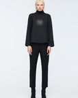 High Neck Black Blouse  - Porterist 1