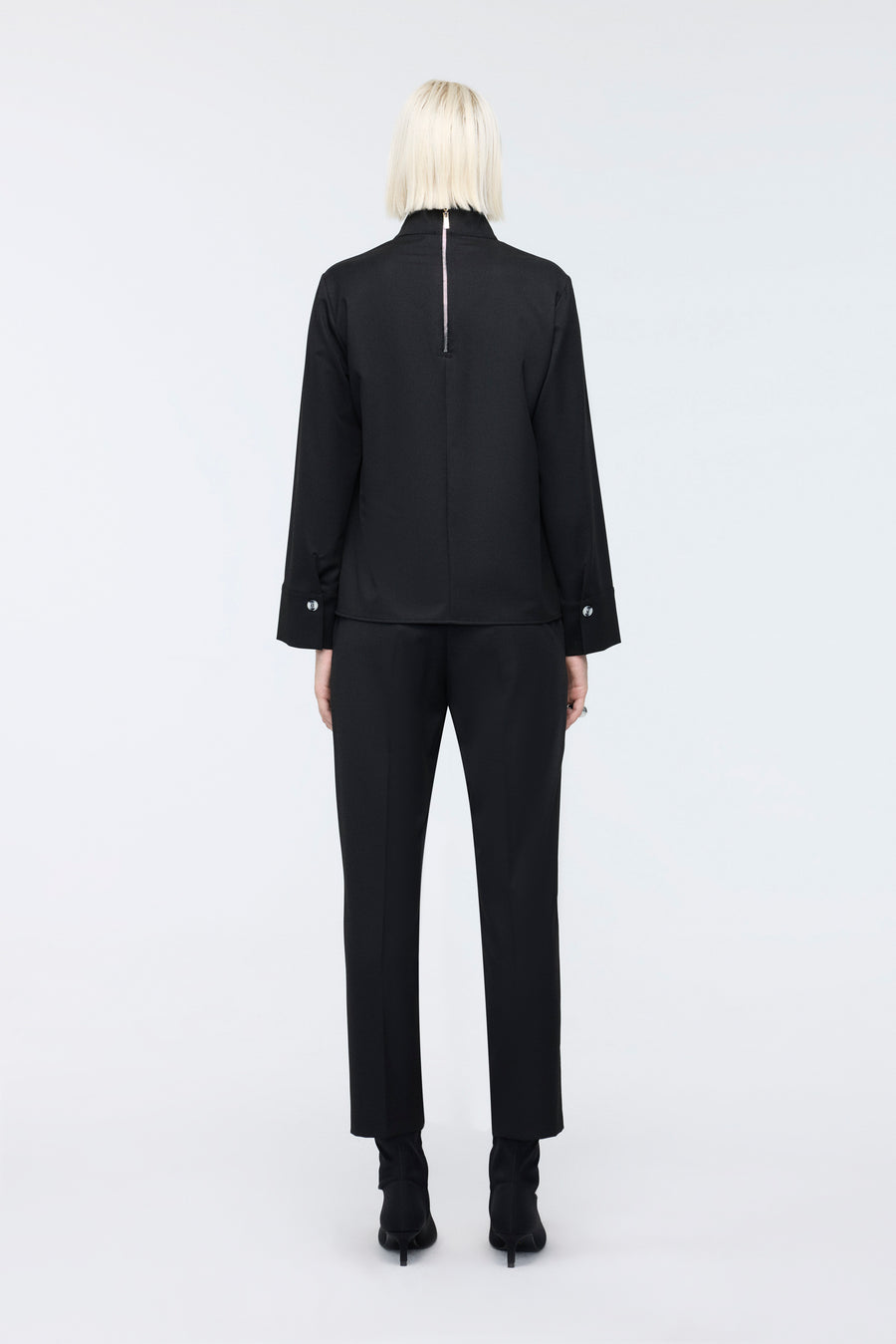 High Neck Black Blouse  - Porterist 3