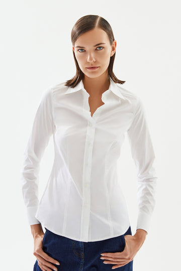 White Slim Fit Shirt | Porterist