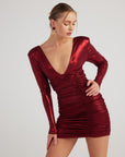 Karly Dress Burgundy