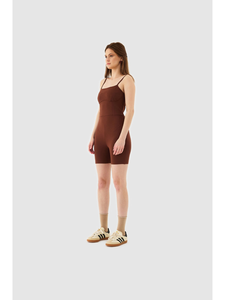 Serenity Cocoa Sports Jumpsuit   - Porterist 2