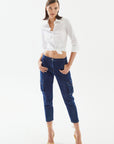 Navy Blue Trousers With Cargo Pockets | Porterist