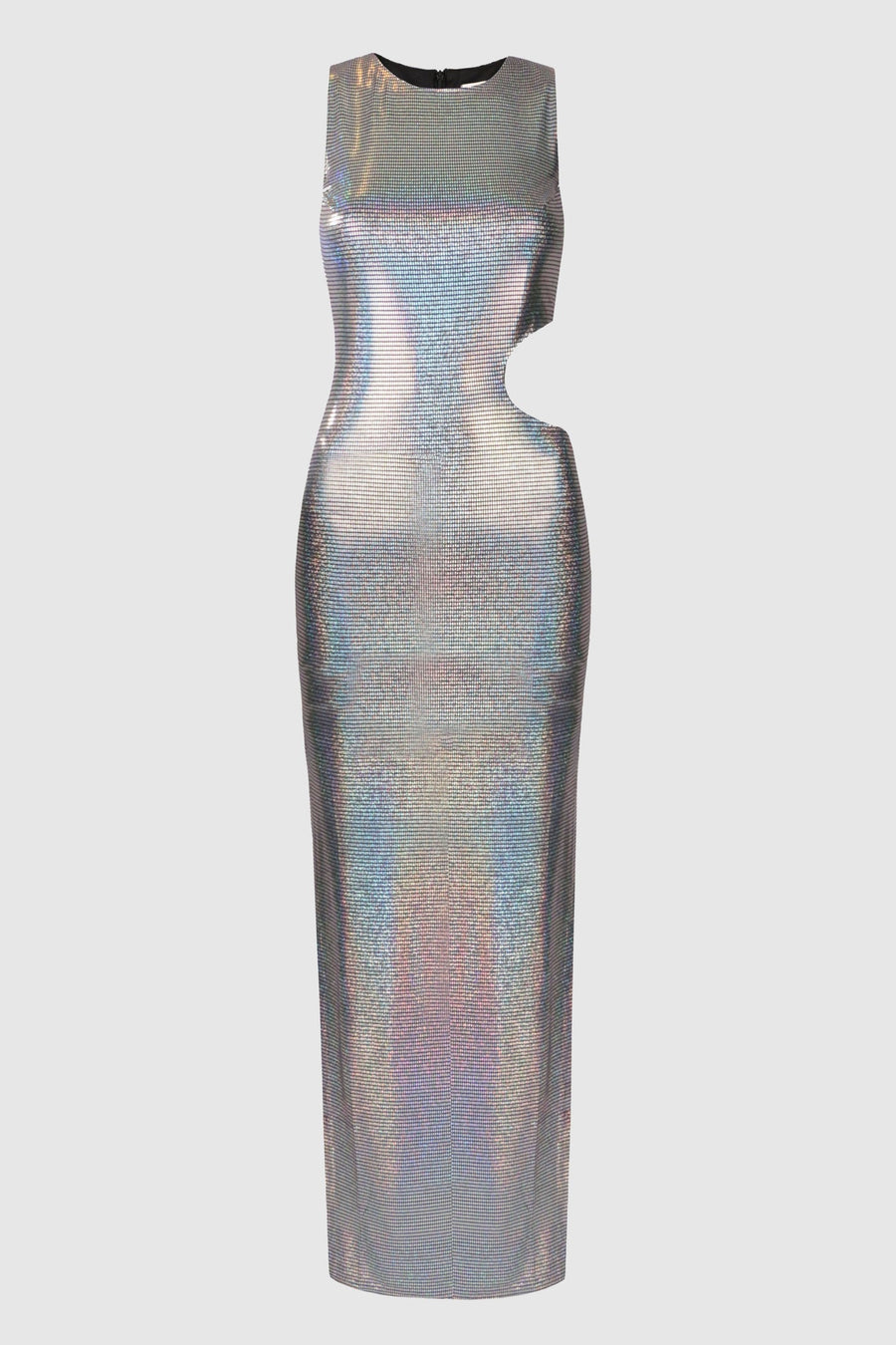 Nicole Disco Silver Cutout Midi Dress Fınal Item - Porterist 1