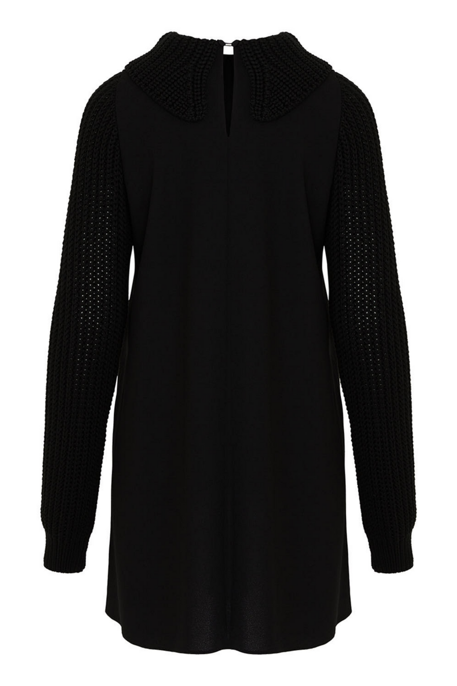Black Knit Details Dress