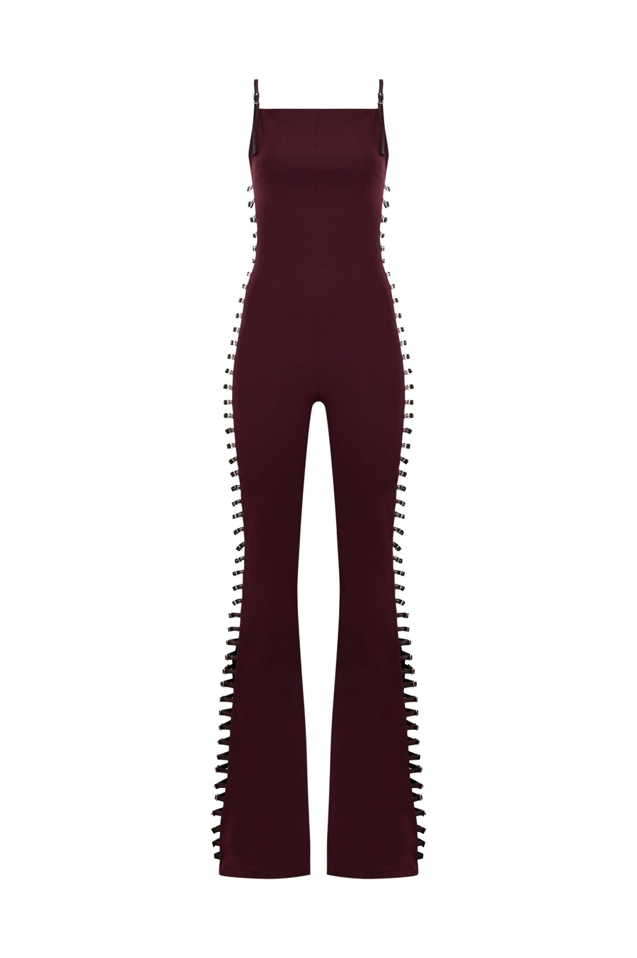 Khela The Label Provocatrix Jumpsuit in Merlot   - Porterist 5