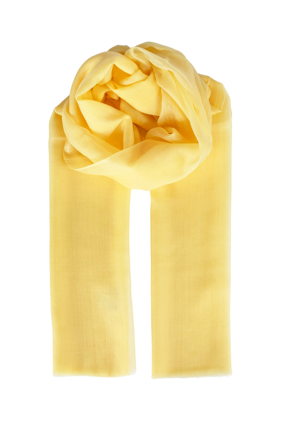Light Yellow Larissa Pure Cashmere Shawl Fınal Item - Porterist 1