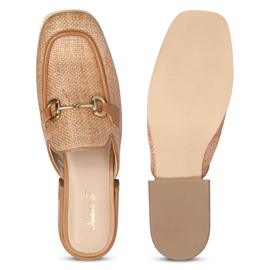 Future Brands Group Beige Izaara Heeled Mule  - Porterist 4