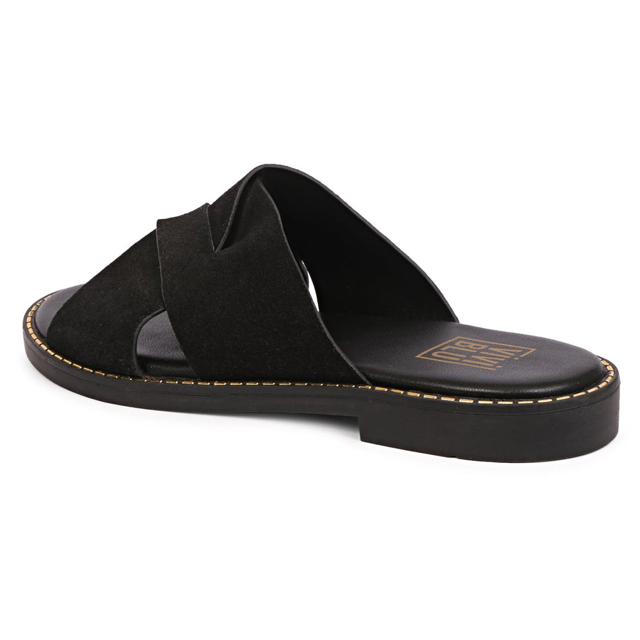 Vivi Blu Blossom Flats Footwear Black 