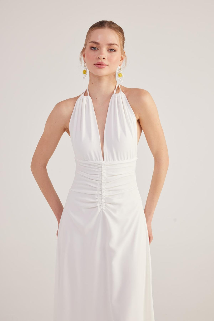 Singa Dress White