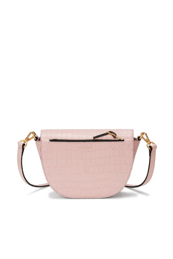 Oryany - Lottie Croco Crossbody Small Handbags - Vintage Pink