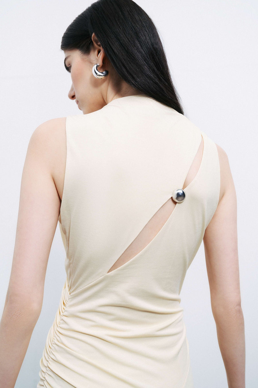 Yellow Accessory Detailed Maxi Dress