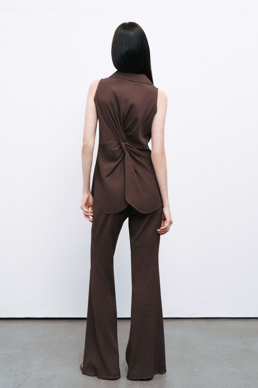 Brown Flared Pants
