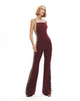 Khela The Label Provocatrix Jumpsuit in Merlot   - Porterist 2