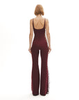 Khela The Label Provocatrix Jumpsuit in Merlot   - Porterist 4