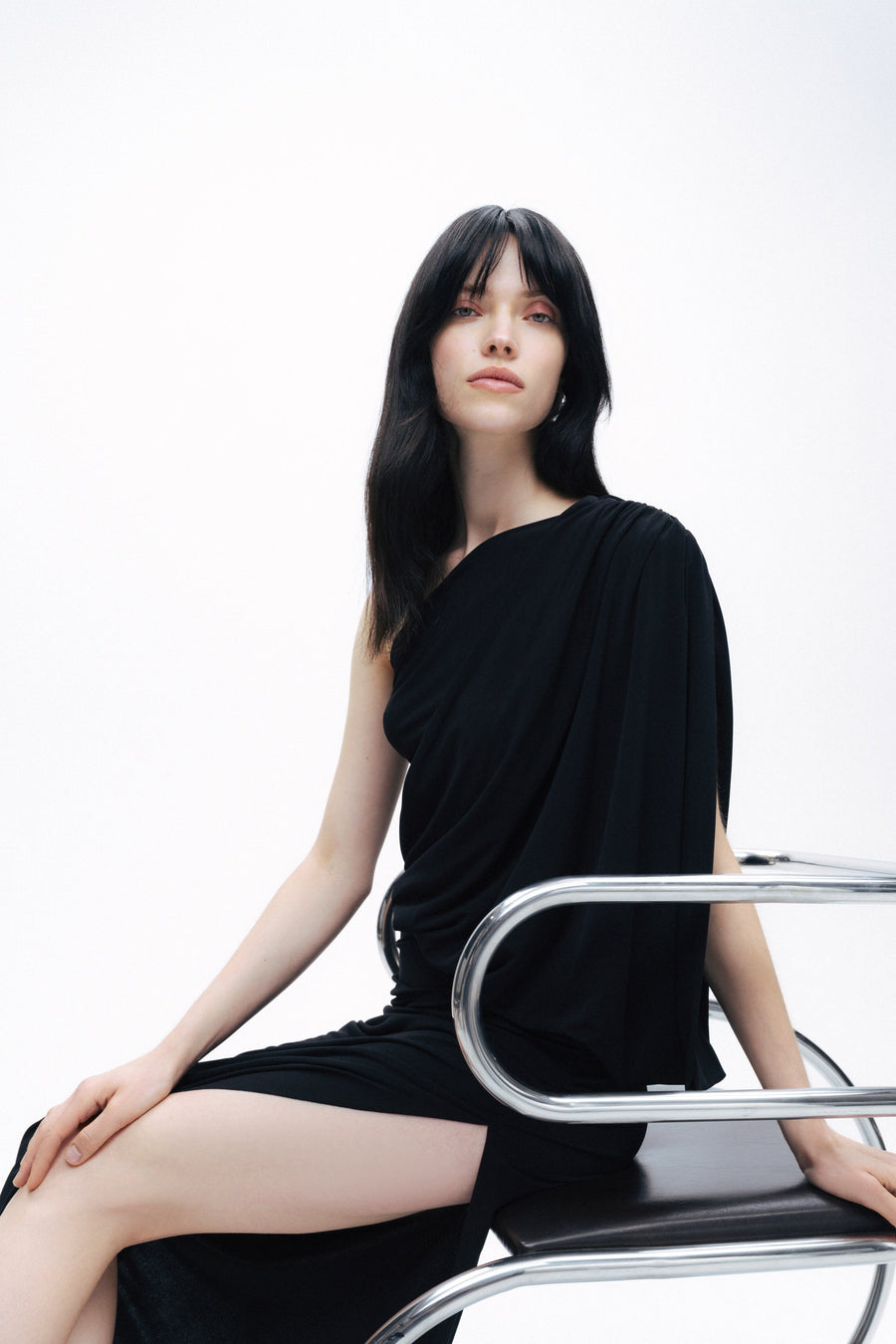 Black Halter Neck Maxi Dress
