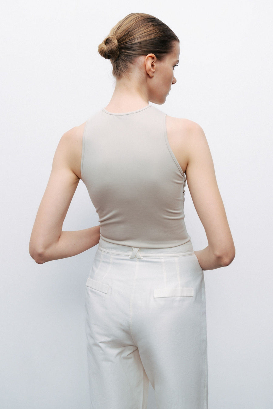 Ivory Twist Detailed Bodysuit