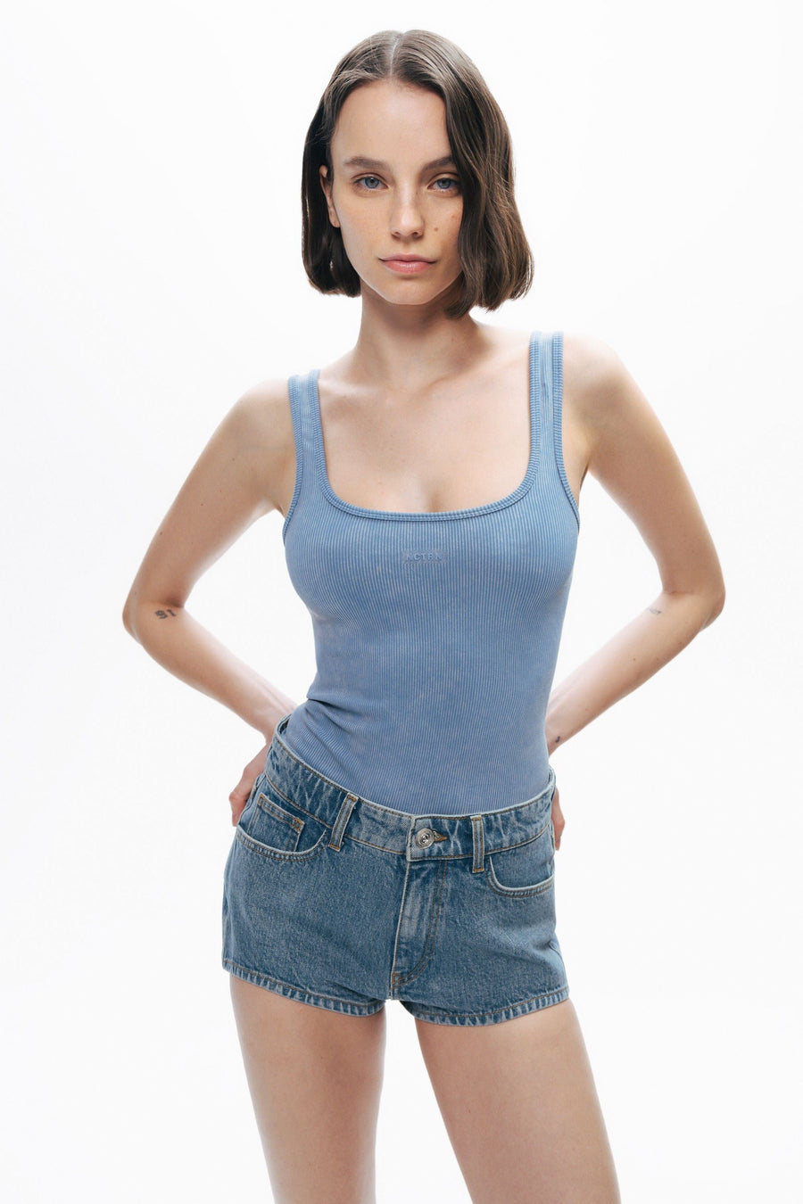 Indigo Mini Denim Shorts