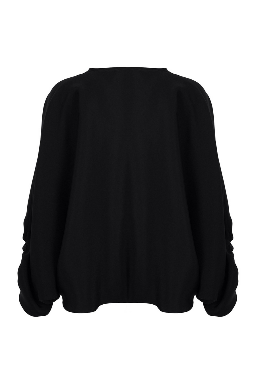 Black Batwing Sleeve Oversized Top