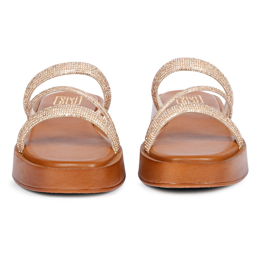 Vivi Blu Ren Flats Footwear Champagne 