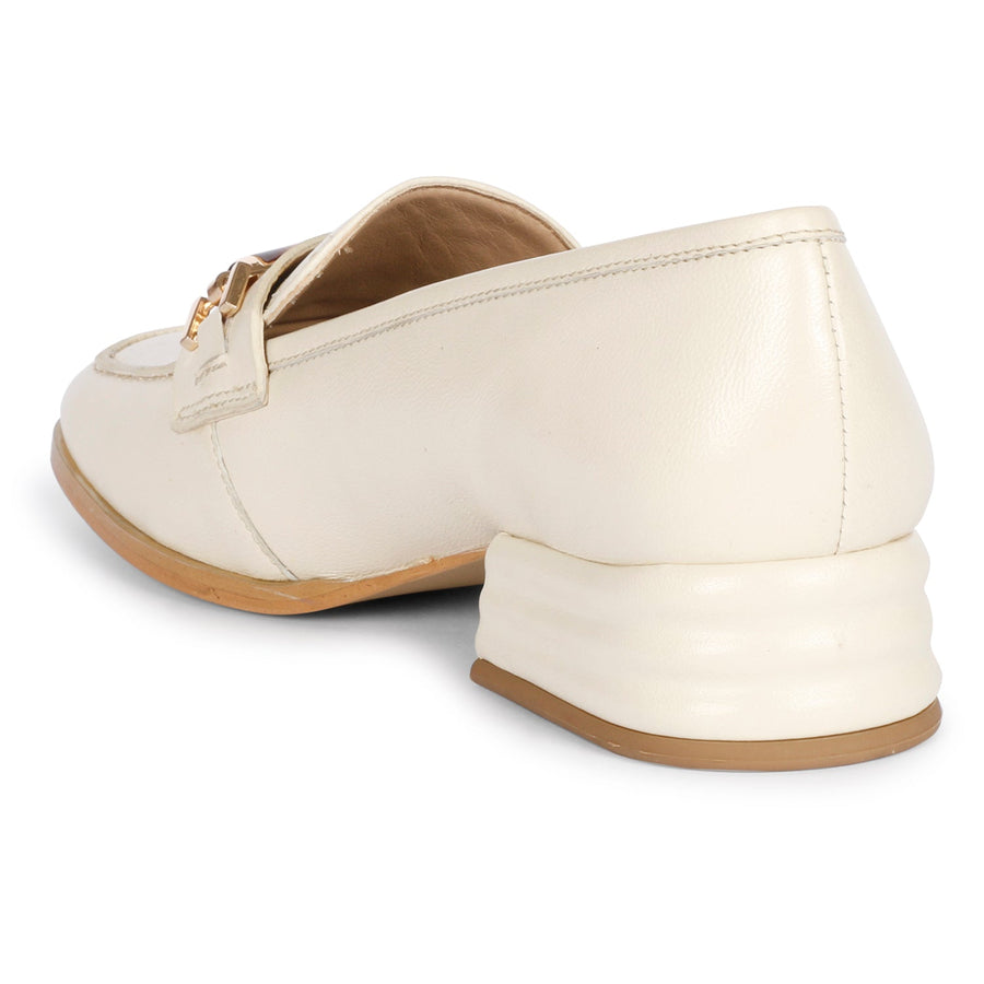 Saint G Jenah Flat Loafers Off White 