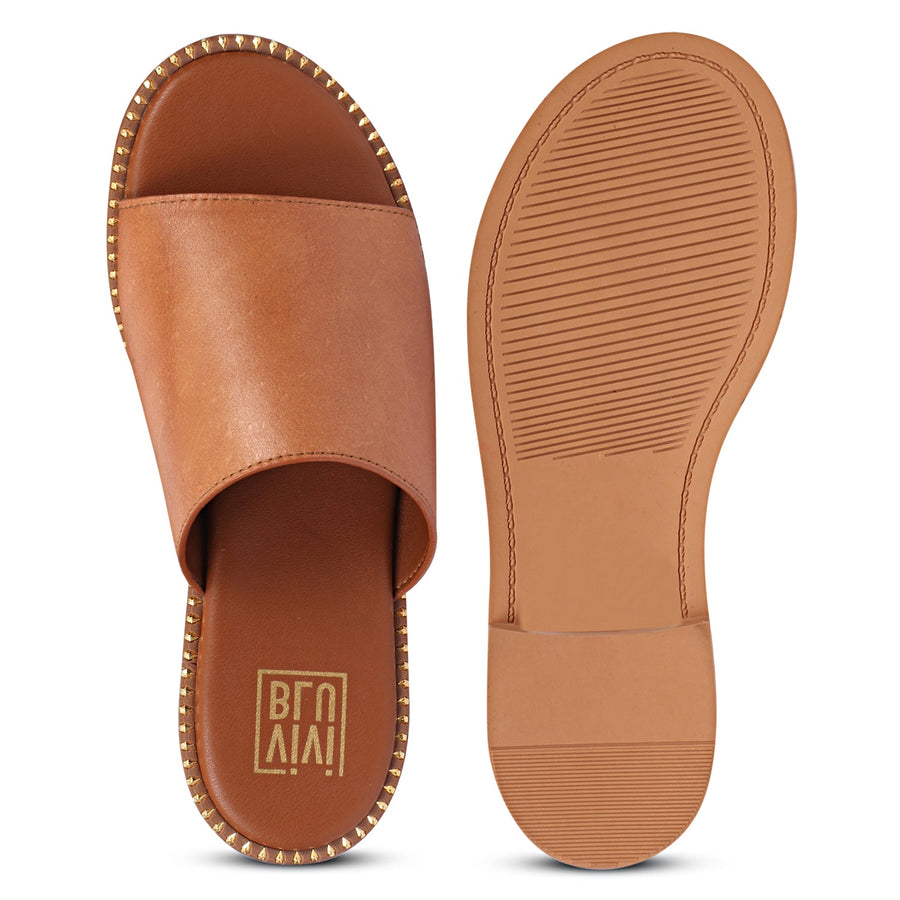Vivi Blu Kalina Flats Footwear Cognac 