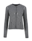 Ripped Detailed Knitwear Cardigan - Anthracite