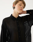 Black Textured Shirt | Porterist