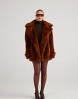 Mobby Fur Jacket Coffee