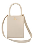 Mini Tote Beige Leather Handbag | Porterist